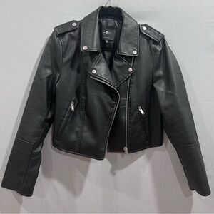 7 For All Mankind Faux Leather Jacket, Size M